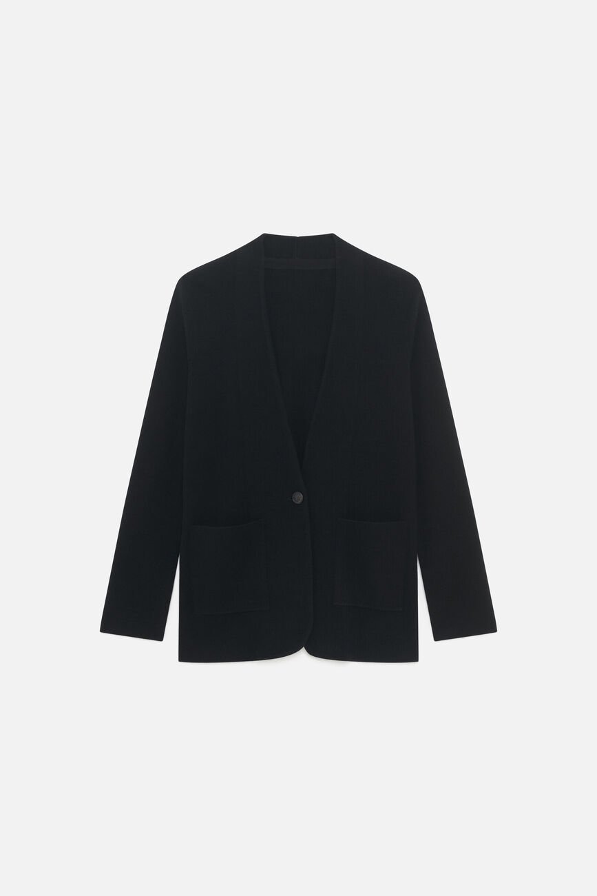 mdiane 100% wool jacket black woman