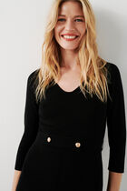 Dress rose black woman