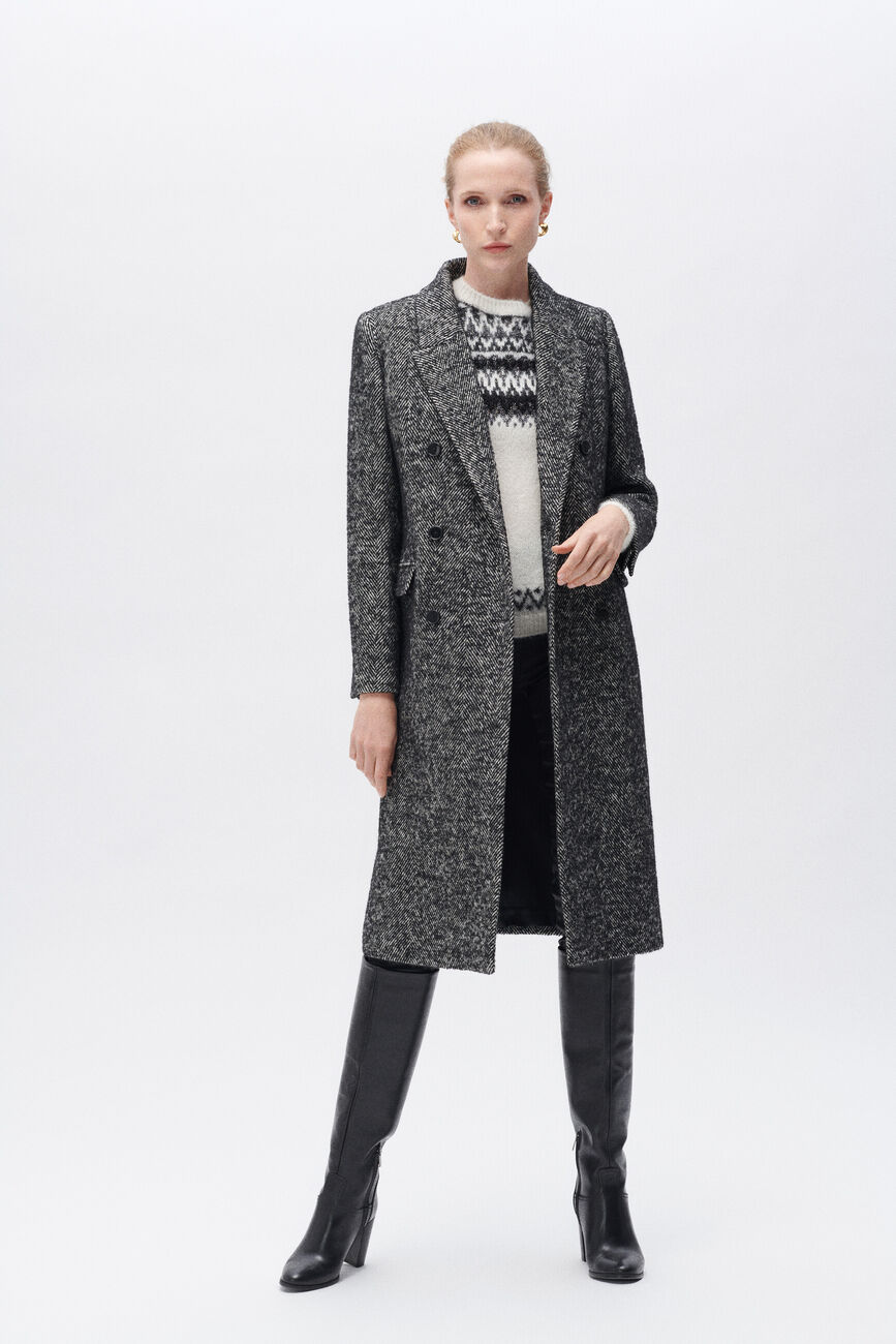Ganix coat dark grey woman