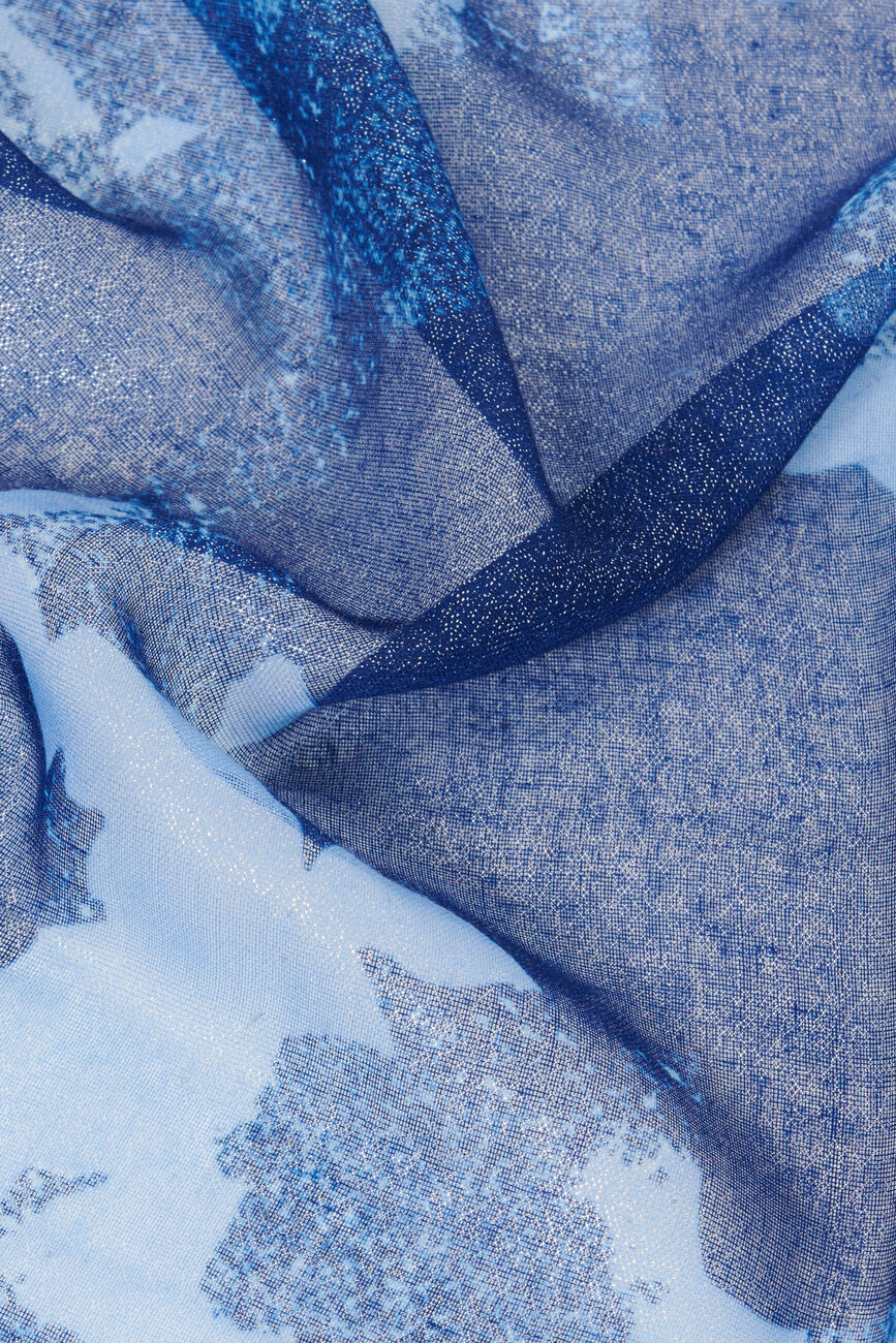 Foulard Louisa bleu foncé femme