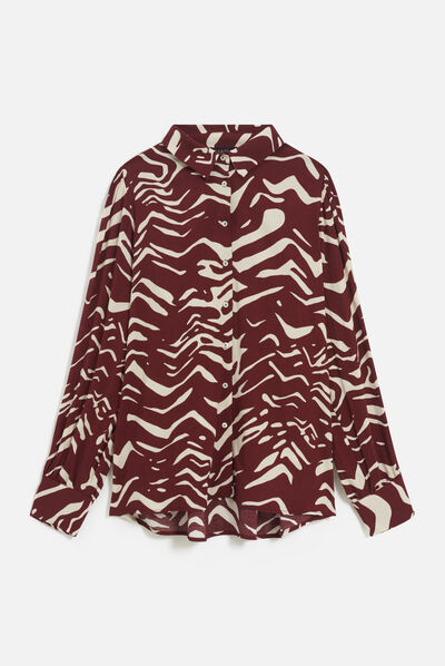 Chemisier chelene bordeaux femme