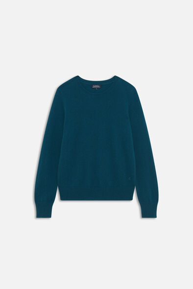 pull magda2 100 cachemire bleu canard femme Pull magda2 100 % cachemire bleu canard femme
