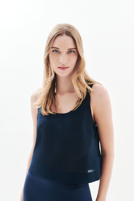 Chemise Cindy bleu marine femme
