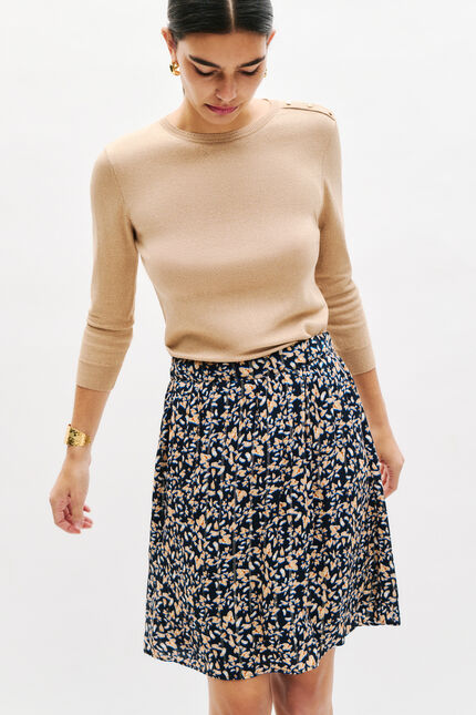 Jela rok marineblauw vrouw