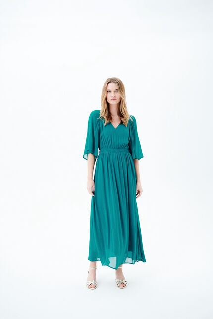 Robe regina bleu turquoise femme