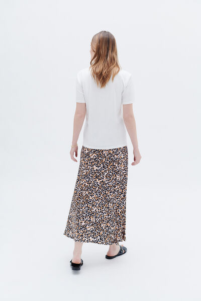 t-shirt tunique ecru femme