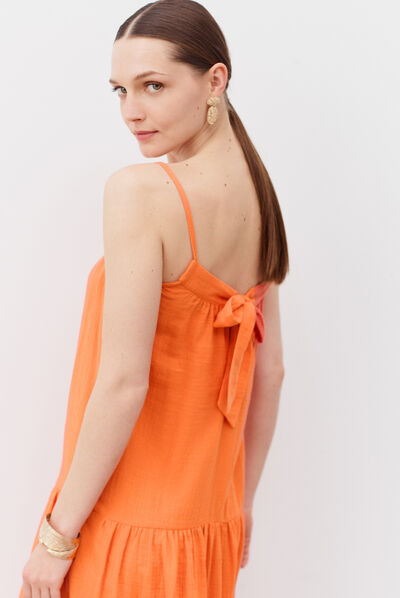 robe amanda orange femme