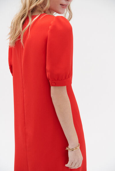 robe alanna rouge femme