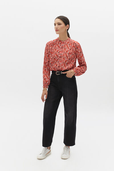 chemisier molly rouge femme