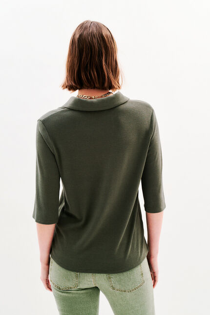 Tee shirt elisa khakigrün damen