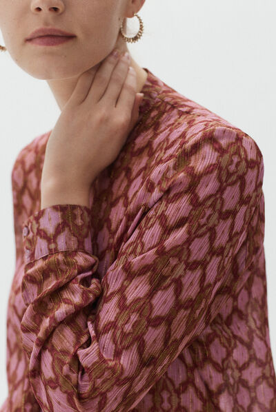 chemisier daphne rose femme