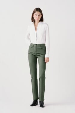 Prayanoc trousers khaki green woman