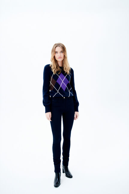 pantalon joss b bleu marine femme