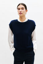 psidiko2 trousers navy blue woman