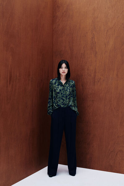 Blouse cixtine vert clair femme
