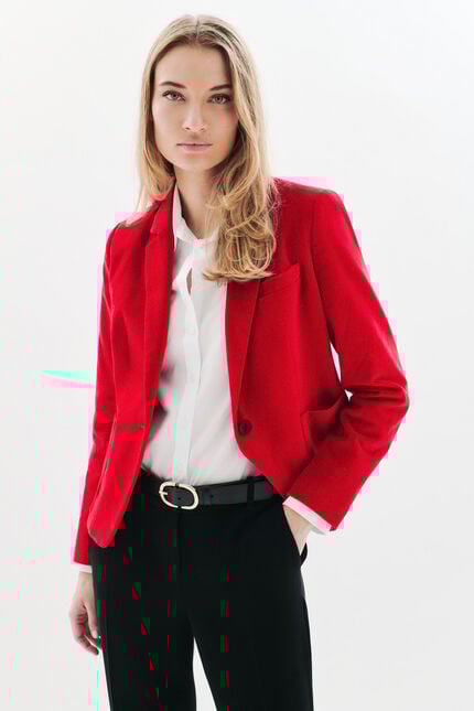 Veste Vauroc rouge femme