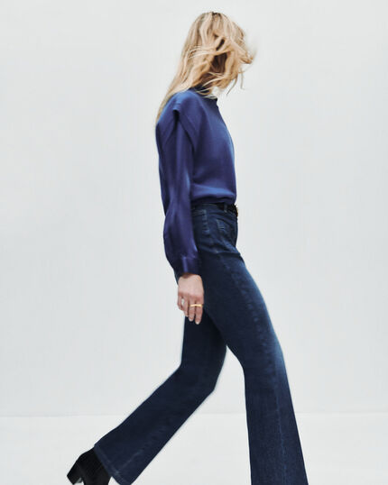 Pantalon pelley denim denim stone femme