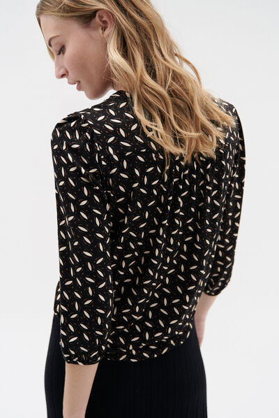 Chemise Ilta en jersey noir femme