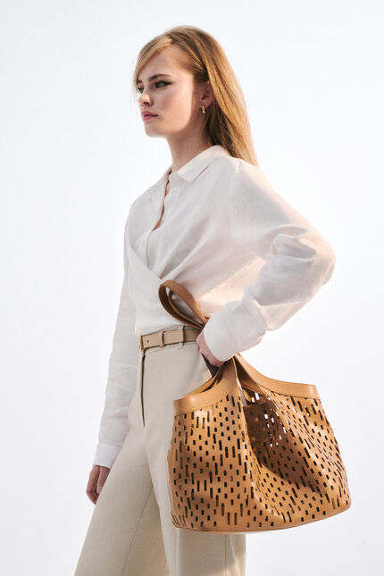 Sac Sachalia taupe femme