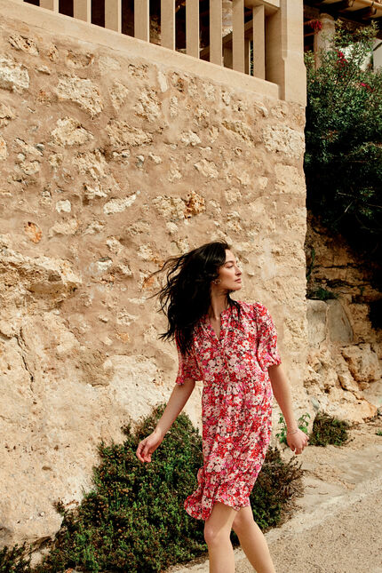 Robe ritta1 rose femme