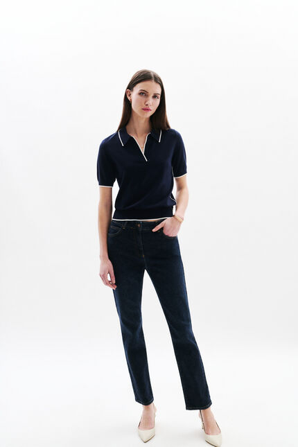 Broek pop denim double stone vrouw