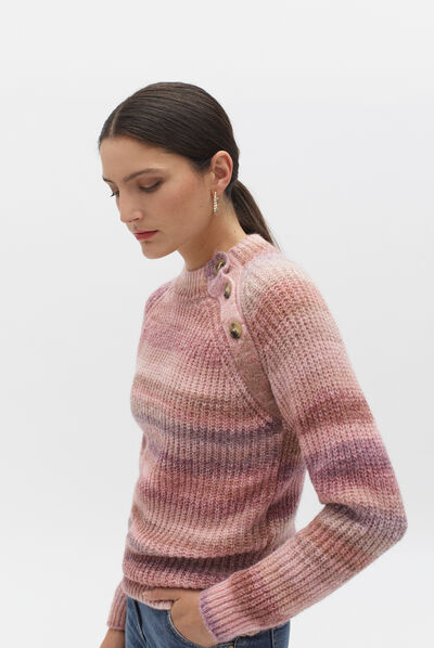 pull donia rose clair femme