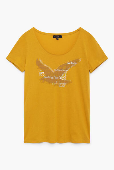 T-shirt Maddy giallo donna