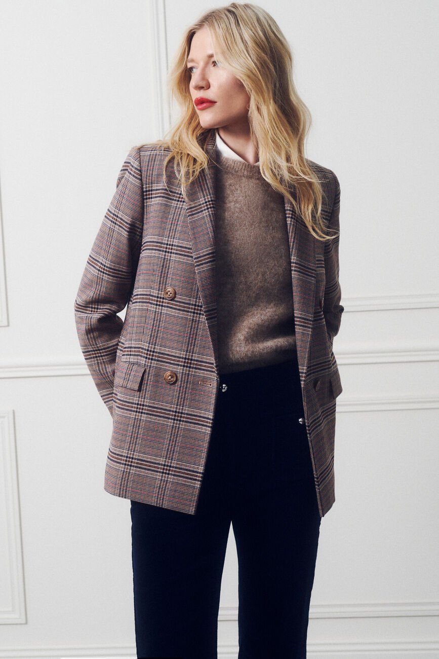 Veneziana jacket camel woman