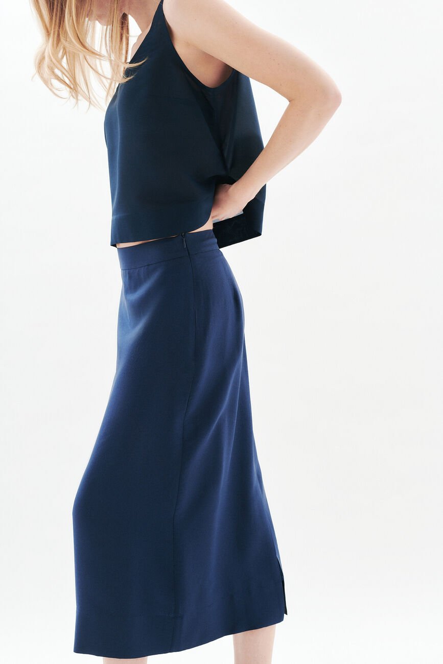 Jupe Johna bleu marine femme