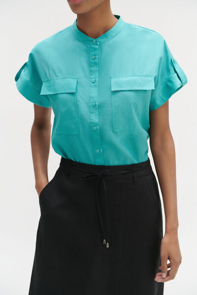 Camicia Allan verde smeraldo donna