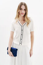 Mfrances vest ecru woman