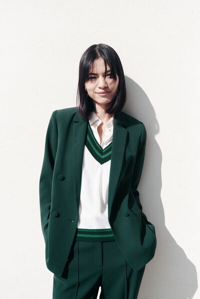 Veste venise vert fonce femme