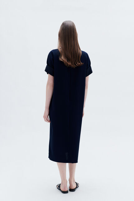 Rosalie dress navy blue woman