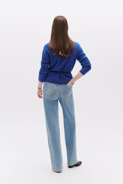 Gilet maurane bleu electrique femme