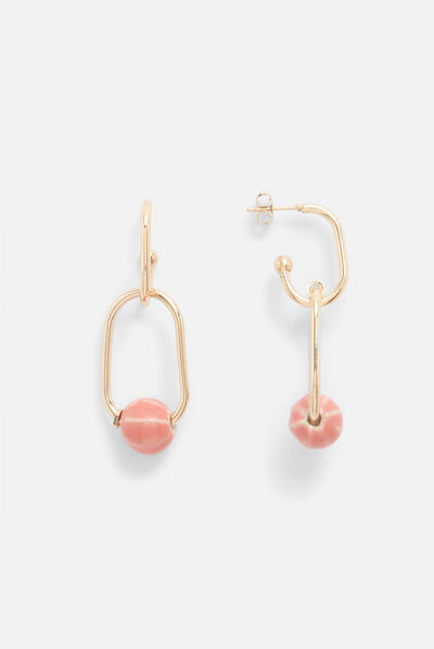 Boucles d'oreilles rosie box couleur or femme
