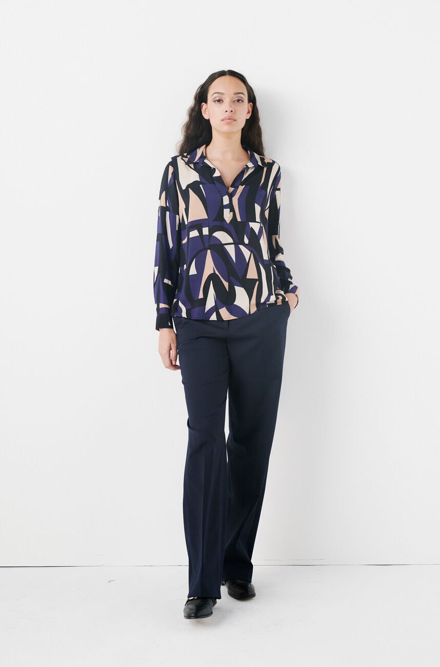 Blouse lovely2 bleu marine femme