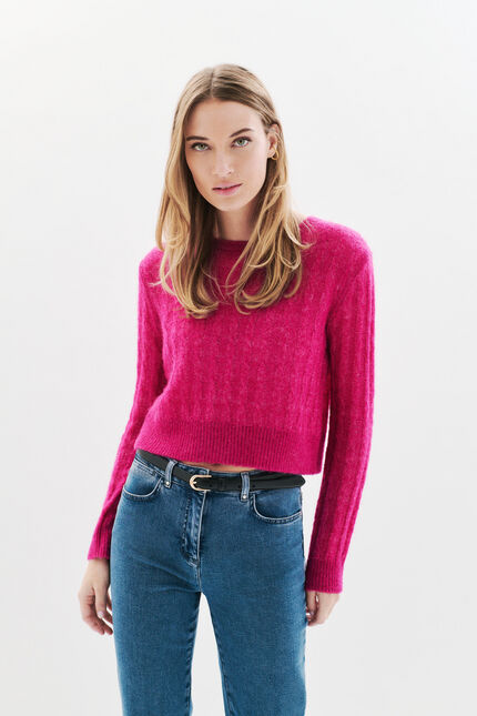 Maglione Msydney rosa fucsia donna