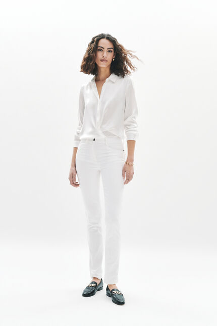 Pantalon Tom blanc femme