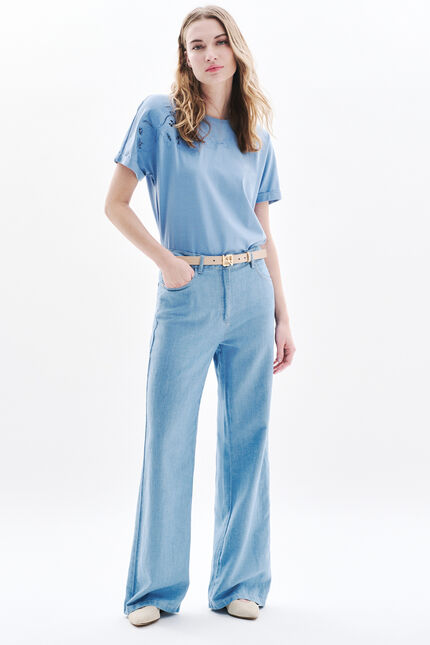 Pantalón plincoln azul cielo mujer