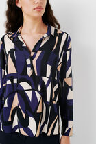 lovely2 blouse navy blue woman