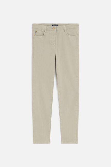 Pantalon ptonio beige femme