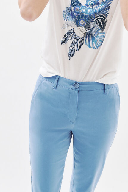 Pantalón adelmo azul grisáceo mujer