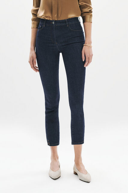Driekwart jeansbroek Caleb B denim double stone vrouw