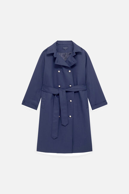 Trench gateau bleu marine femme