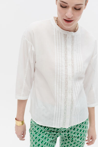 Camisa carlito branco mulher