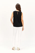 Cilda blouse 100% linen black woman