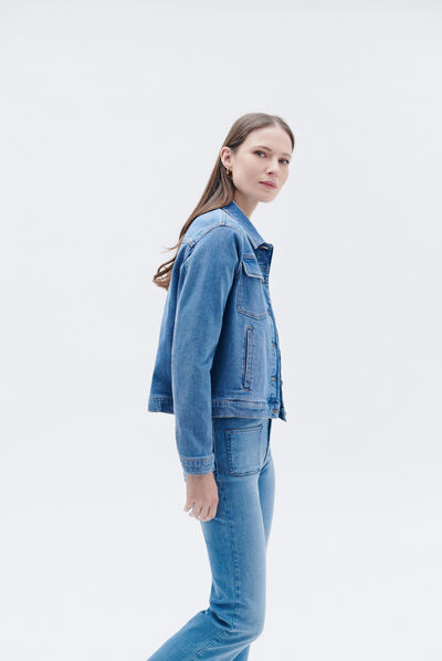 Veste lucy denim stone femme