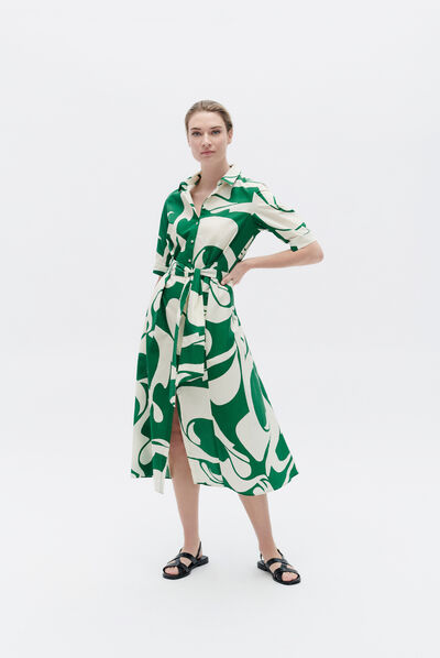 Robe ramalia vert menthe femme