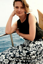 Cilda blouse 100% linen black woman