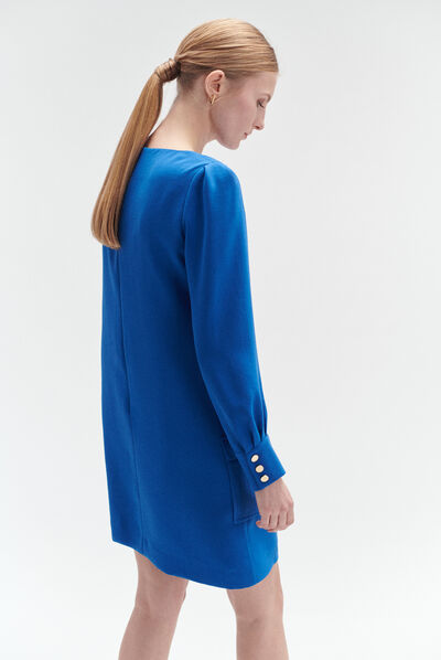 robe frances bleu electrique femme